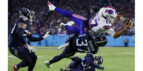 Tennessee Titans slog Buffalo Bills vinstserie med 34-31